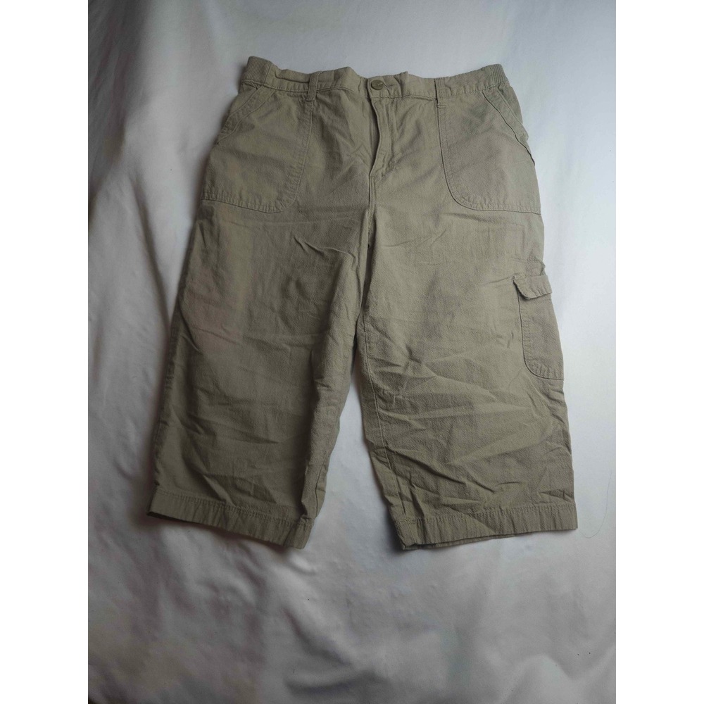 Gloria Vanderbilt Womens Khaki Cargo Capri Pants Tan Size 8‎ Cropped Trousers